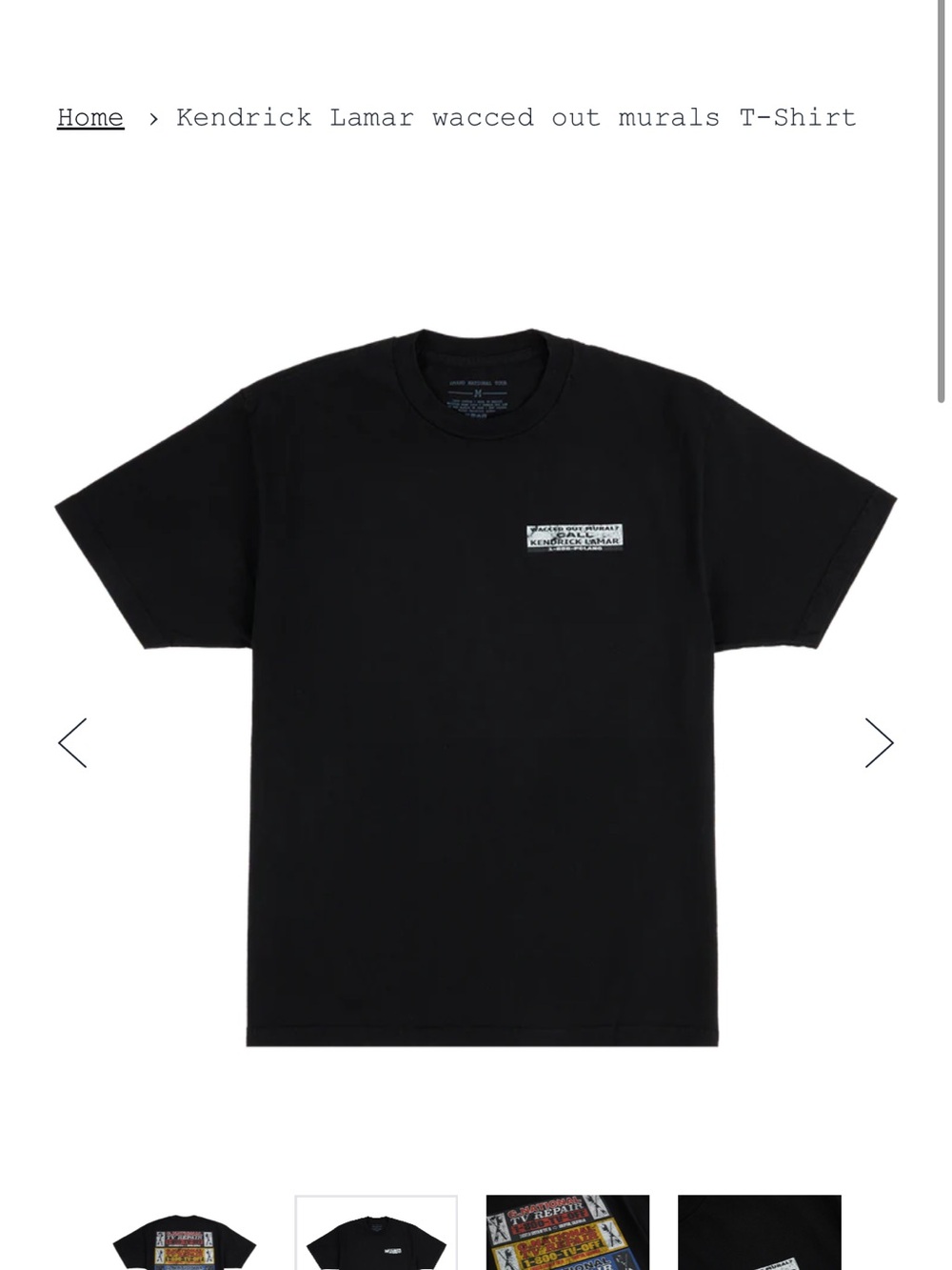 Kendrick Lamar GNT Tour shirt